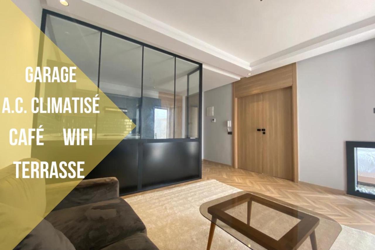 Spacious New 1-Bedroom Unit In Downtown W Terrace And Free Parking Casablanca Exteriör bild