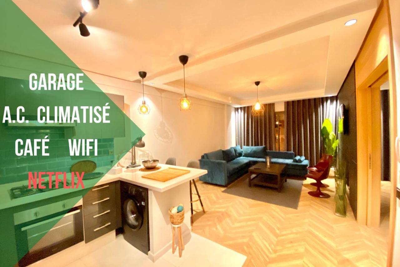 Spacious New 1-Bedroom Unit In Downtown W Terrace And Free Parking Casablanca Exteriör bild
